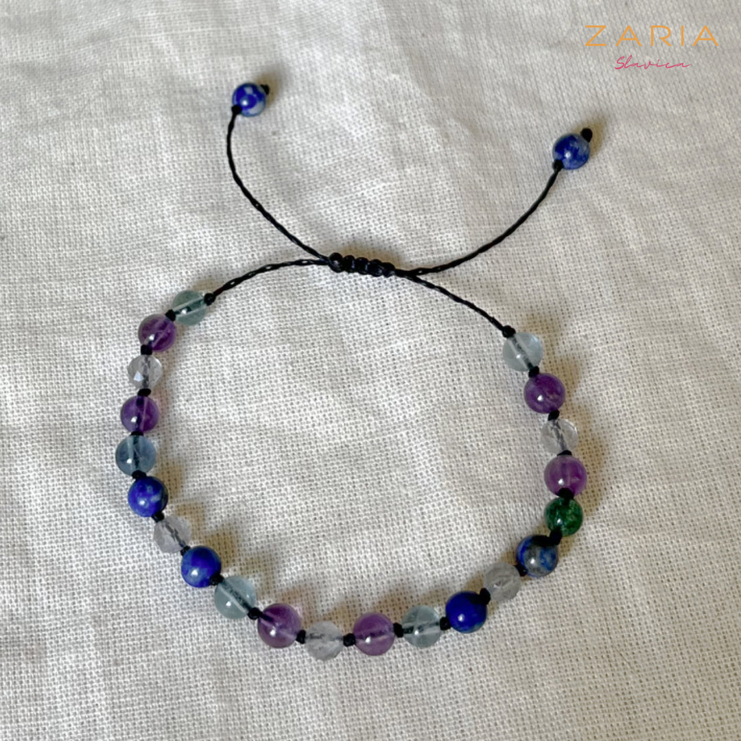 Children’s Bracelet FLUORITE, AMETHYST, LABRADORITE, LAPIS LAZULI