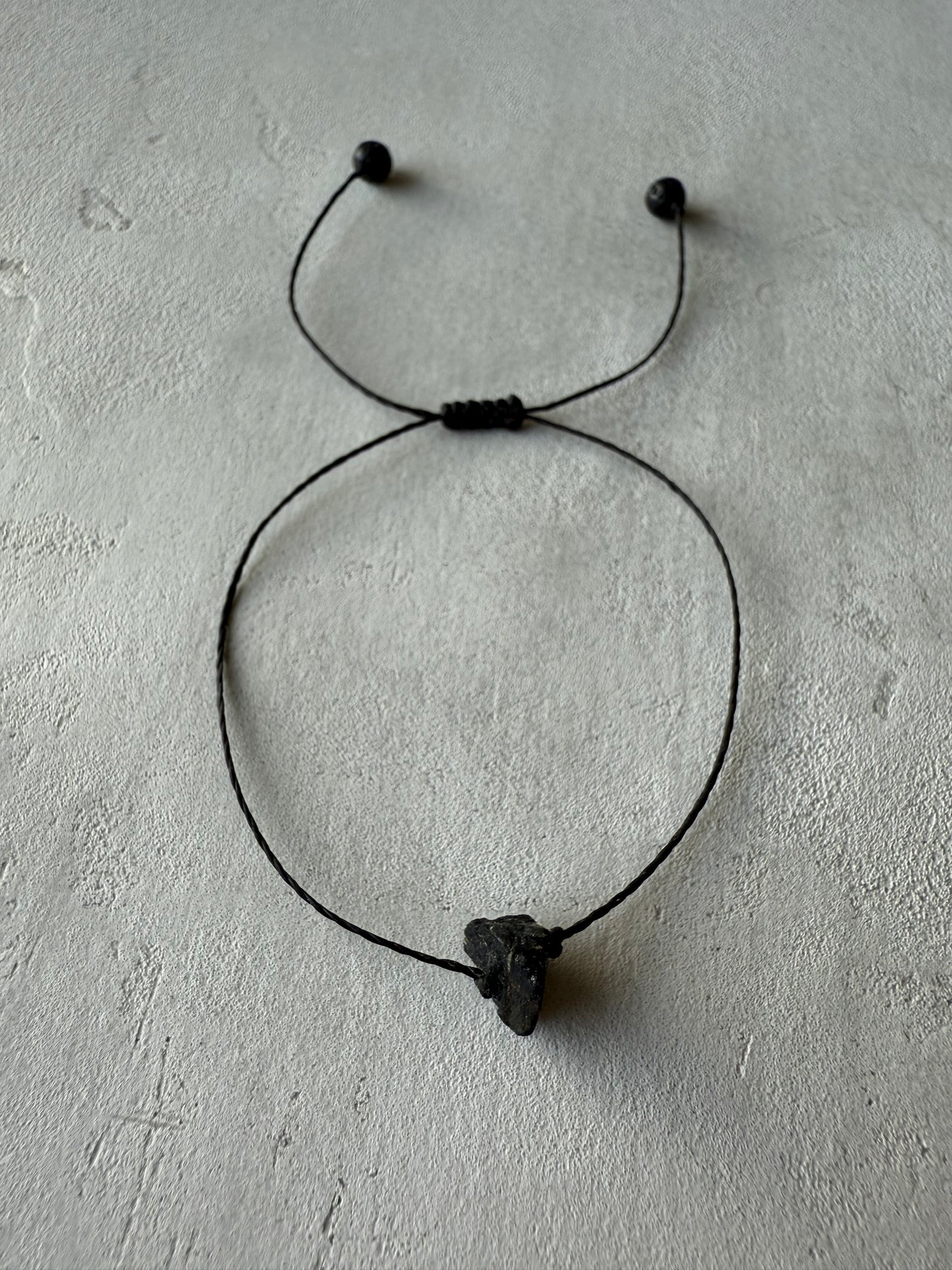 Bracelet BLACK TOURMALINE, VOLCANIC LAVA STONE