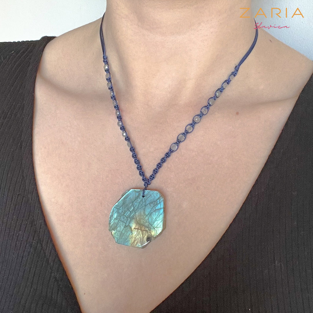 Necklace LABRADORITE